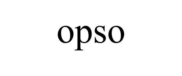 Trademark Logo OPSO