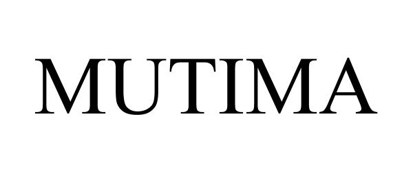 Trademark Logo MUTIMA