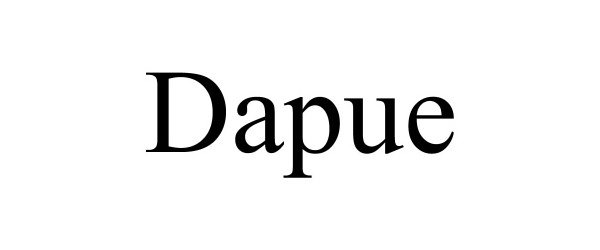 Trademark Logo DAPUE