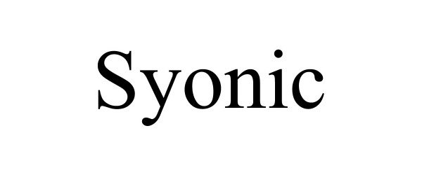 Trademark Logo SYONIC