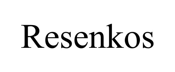Trademark Logo RESENKOS