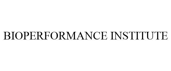  BIOPERFORMANCE INSTITUTE