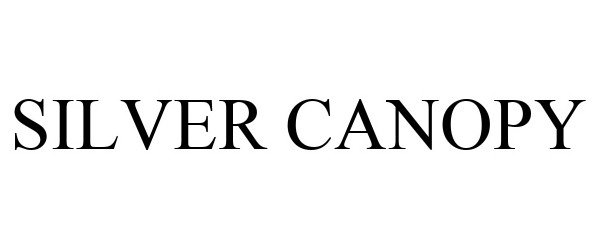 Trademark Logo SILVER CANOPY