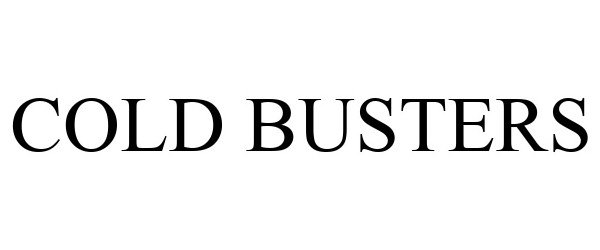 Trademark Logo COLD BUSTERS