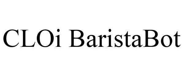 Trademark Logo CLOI BARISTABOT