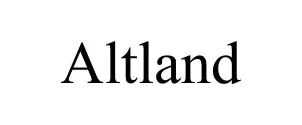 Trademark Logo ALTLAND