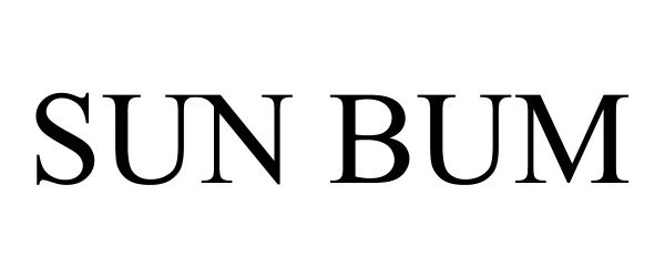 Trademark Logo SUN BUM