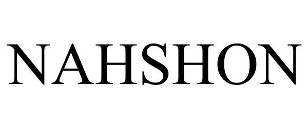 Trademark Logo NAHSHON