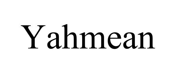 Trademark Logo YAHMEAN