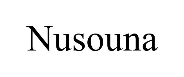 Trademark Logo NUSOUNA