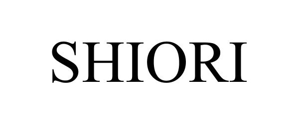 Trademark Logo SHIORI