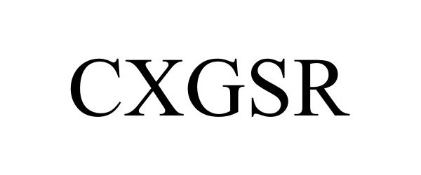 Trademark Logo CXGSR