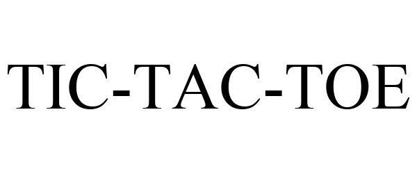 Trademark Logo TIC-TAC-TOE