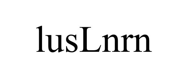 Trademark Logo LUSLNRN