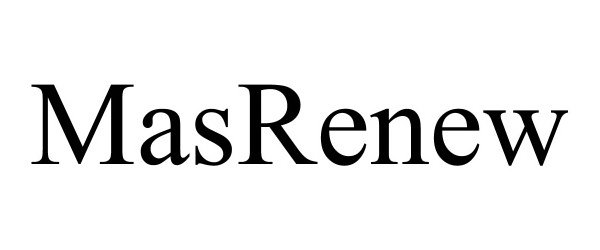Trademark Logo MASRENEW