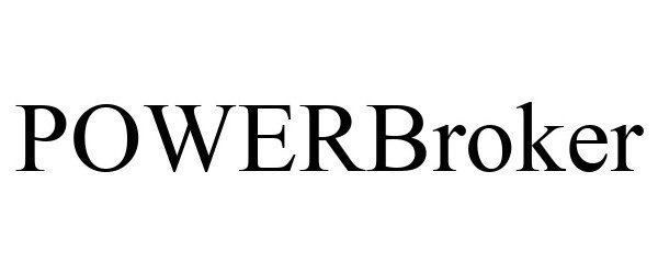 Trademark Logo POWERBROKER