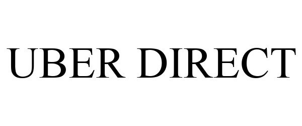 Trademark Logo UBER DIRECT