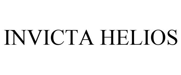 Trademark Logo INVICTA HELIOS