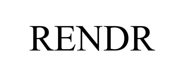 Trademark Logo RENDR