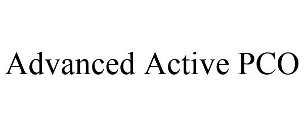  ADVANCED ACTIVE PCO