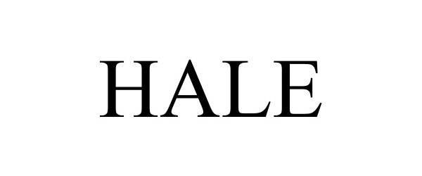 Trademark Logo HALE