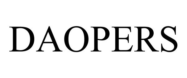 Trademark Logo DAOPERS