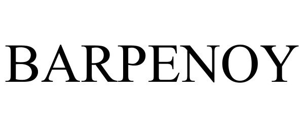 Trademark Logo BARPENOY