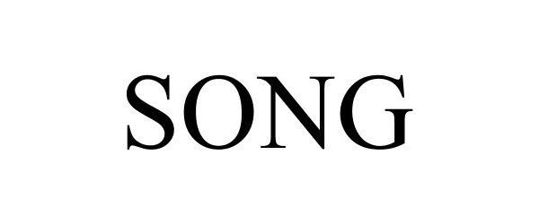 Trademark Logo SONG