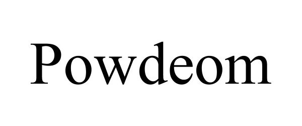 Trademark Logo POWDEOM