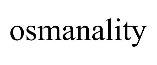 Trademark Logo OSMANALITY