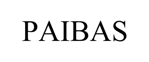 Trademark Logo PAIBAS