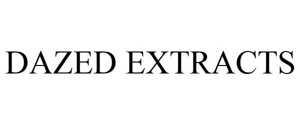 Trademark Logo DAZED EXTRACTS