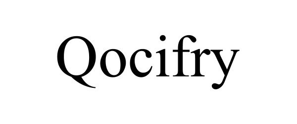 Trademark Logo QOCIFRY