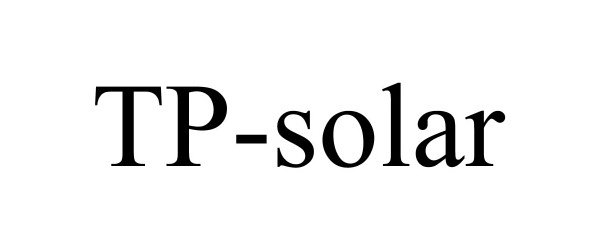 Trademark Logo TP-SOLAR
