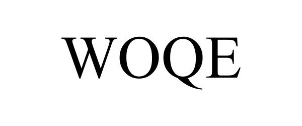 Trademark Logo WOQE