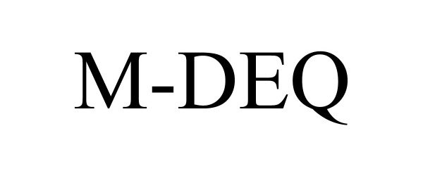 Trademark Logo M-DEQ