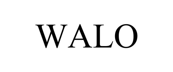 Trademark Logo WALO