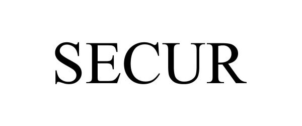 Trademark Logo SECUR