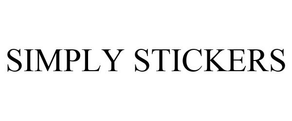 Trademark Logo SIMPLY STICKERS
