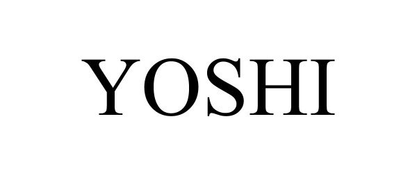 Trademark Logo YOSHI