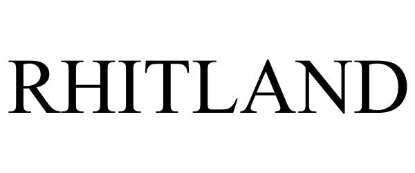 Trademark Logo RHITLAND