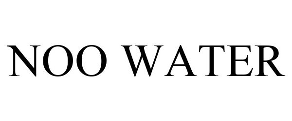Trademark Logo NOO WATER