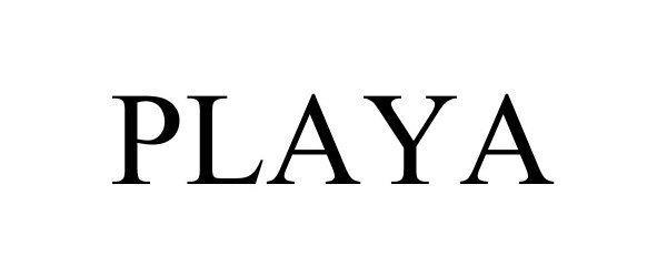 Trademark Logo PLAYA