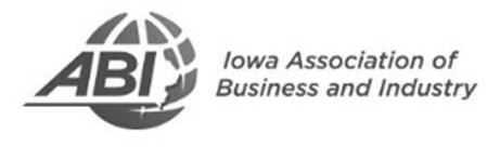 Trademark Logo ABI IOWA ASSOCIATION OF BUSINESS AND INDUSTRY