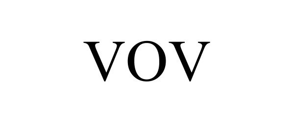 Trademark Logo VOV