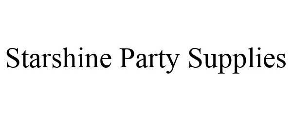 Trademark Logo STARSHINE PARTY SUPPLIES