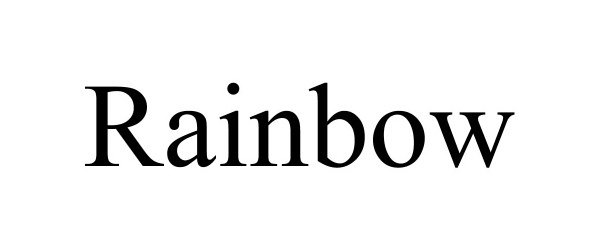 Trademark Logo RAINBOW