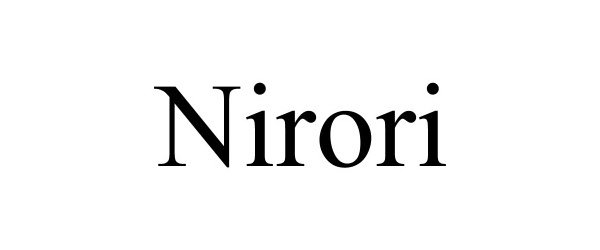 Trademark Logo NIRORI
