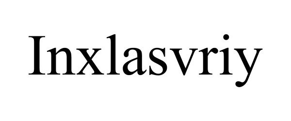 Trademark Logo INXLASVRIY