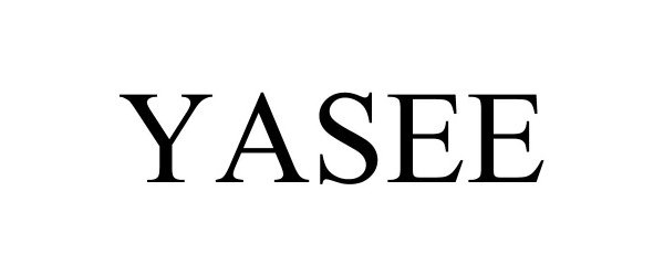 Trademark Logo YASEE
